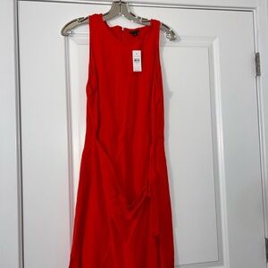 Ann Taylor Vibrant Red Midi Dress